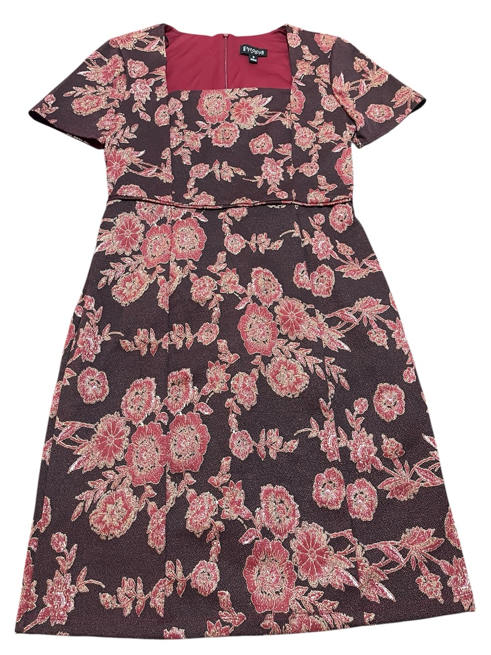 En Focus Studio Women’s Short Sleeve Floral Dress